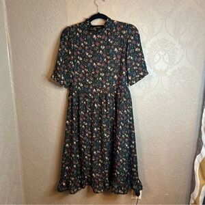 Hidden Alley prairie dress S green great condition
